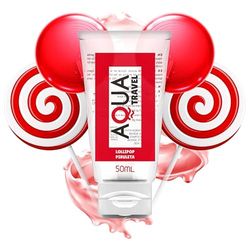 AQUA TRAVEL LUBRYCANTE Base Agua SABOR PIRULETA - 50 ML