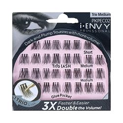 I-ENVY Single Lash Eyelashes Pro Trio Classic Medium, Single Standard