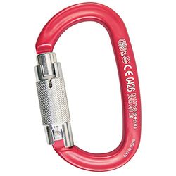 Kong mosquetão oval Twist Lock, vermelho/polido/brilhante