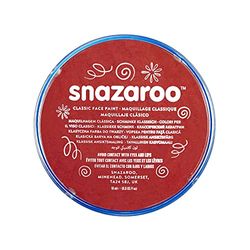 Snazaroo 1118866 Kinderschmink, huidvriendelijke hypoallergene gezichtsmake-up op waterbasis, vrij van parabenen - 18ml Pot, Burgandy