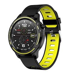 Leotec Smartwatch MultiSports ECG Lime Green, Preto