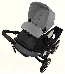 Voetzak/COSY TOES compatibel met Jane Cross kinderwagen Dolphin grijs