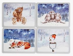 Wrendale Designs Winter Sky 4 Placemats
