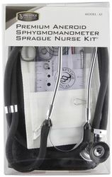 NCD Medical Sprague Stéthoscope avec Tensiomètre + Kit + Trousse Assortie Noir