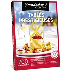 Wonderbox - Coffret cadeau - TABLES PRESTIGIEUSES – 700 tables labellisés, cuisine raffinée