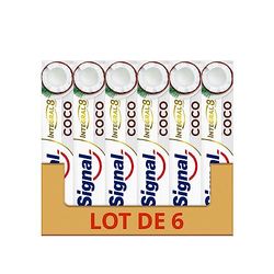SIGNAL Dentifricio Nature Elements Coco Bianchezza, 6 x 75 ml