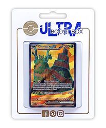 Chongjian ex 232/193 Full Art Secrète - Ultraboost X Écarlate et Violet 02 Évolutions à Paldea - Coffret de 10 Cartes Pokémon Françaises