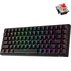 Mechanical Keyboard Royal Kludge RK84 RGB, Red Switch (Black)