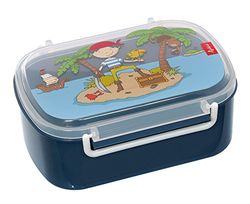 SIGIKID 25004 Sammy Samoa Lunchbox, BPA-vrij, voor meisjes en jongens, aanbevolen vanaf 2 jaar, blauw, 17 x 11 x 7 cm