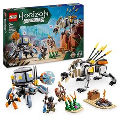 LEGO Horizon Adventures Aloy & Varl vs. Shell-Walker & Sawtooth Building Toy Set with Machine Monsters and Minifigures, Creative Gift for 9+ Year Old Boys, Girls and Gamers 77037