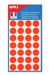 Apli 111861 - Pochette de 140 pastilles orange fluo Ø 15 mm