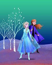 Komar Disney muurschildering Frozen Sisters | kinderkamer, babykamer, decoratie, kunstdruk | zonder lijst | WB071-40x50 | grootte: 40 x 50 cm (breedte x hoogte)