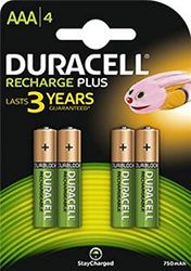 Duracell Rechargeable Battery 4 Pcs AAA Mini Stylus Preloaded