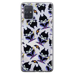 ERT GROUP mobiltelefonfodral för Samsung A71 originalt och officiellt licensierat Disney mönster Maleficent 004 optimalt anpassad till formen på mobiltelefonen, gedeeltelijk transparant