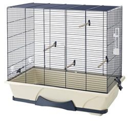 Savic 556600 Vogelhuis Primo 50, 65 x 38 x 56 cm, blauw/beige