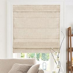 CHICOLOGY Stores Romains pour fenêtres, traitements de fenêtre, Stores Romains, Stores Romains, Stores occultants de pièce, Pare-Soleil de fenêtre, 73,7 x 162,6 cm (l x H), Lin Belge (confidentialité
