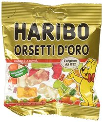 Mini sacchetto di caramelle Haribo orsi dorati