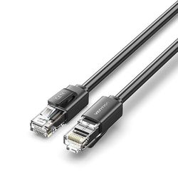 Velocraze Cable de red - latiguillo RJ45 UTP CAT6 AWG26 de 35 m en color negro. Ideal para conexiones rápidas y fiables en redes Ethernet.