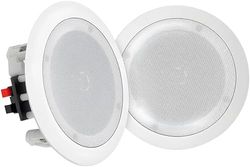Pyle Bluetooth Luidsprekers – Plafondluidsprekers- Plafondspeakers- Inbouwluidsprekers voor Thuis - 2-Weg Luidsprekersysteem- Set van 2 Bluetooth Speakers - Stereoluidsprekers - 250 Watt- Wit