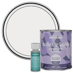 Rust-Oleum Purple Water-Resistant Bathroom Tile Paint in Gloss Finish - Fleur 750ml