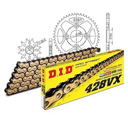 Kettingset DID staal 428VX / 132 clipslot voor Yamaha TZR R1 50 cc Bj. 2002