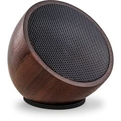 InLine wOODWOOM Mini Haut-Parleur Bluetooth (52 mm) en Bois de Noyer