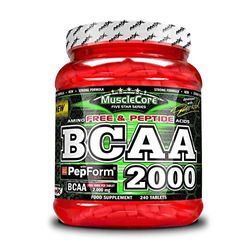 AMIX - BCAA 2000 - 240 TABL - Disminuye la fatiga - Favorece la construcción muscular - Aminoácidos ramificados con ratio 2:1:1