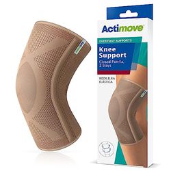 Actimove Everyday Supports Knee Support Closed Patella 2 Stays for Men & Women - Helps with Pain Relief & Swelling - Chronic Knee Pain & Overuse Knee Injuries – Left/Right Wear – Beige, X-Large
