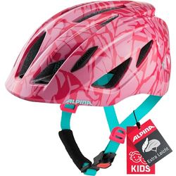 ALPINA Unisex - Kinderen, PICO Fietshelm, pink-sparkel gloss, 50-55 cm