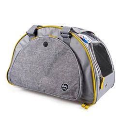 duvoplus, Sac à Main Paris Comfy 50x22x32cm Gris, Étanche, Compartiment de Rangement, Fixation pour Collier, Coussin Confortable et Amovible, Convient pour des Animaux de Petite Taille et Max 7 kg