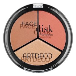 ARTDECO Face Disk Palette - 3 in 1 Poederpalet: Highlighter, Bronzer & Rouge - 1 x 1 st