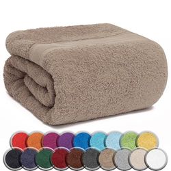 NatureMark SAUNATUCH/Badetuch – Premium Qualität 80x200cm – Sauna-Handtuch 100% Baumwolle – Farbe: Sable
