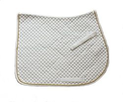 HKM pads-739112720646 Selle Blanc/Or Taille