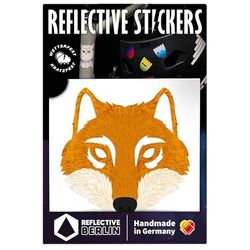 Reflekterande Berlin unisex – vuxna dekaler reflekterande dekal, Wolf Fox, en storlek