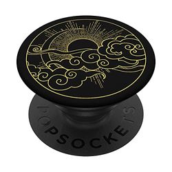 PopSockets de sol y luna para mujer PopSockets PopGrip Intercambiable