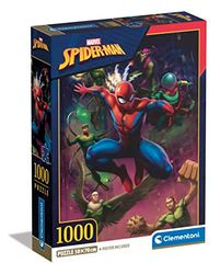 Clementoni - Puzzel 1000 Stukjes High Quality Collection Marvel Spiderman, Puzzel Voor Volwassenen en Kinderen, 10-99 jaar, 39768