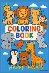 My First Animal Friends Coloring Book: A World of Friendly Faces for Little Hands