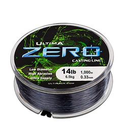 Ultima Zero Extreme Range Casting Carp Fishing Mainline - Gunsmoke, 0.32 mm - 14.0 lb