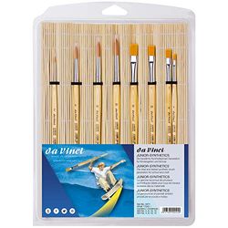da Vinci 5371 Set di pennelli scolastici, Sintetico bambù Legno, 1