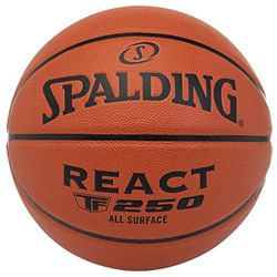 SPALDING React TF-250 Sz7 Composite Basketball SP-DIS Compos, volwassenen, uniseks, 0, eenheidsmaat