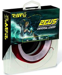 Black Cat Premium Zeus Universal Leader bijna onverwoestbaar voorvak Wels Angel accessoires vislijn, rood, 1,10 mm