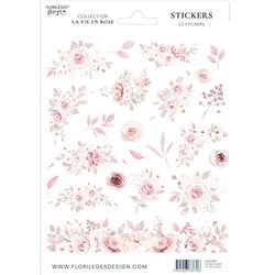 Florilèges Design Embellissement, Papier, Rose, Format A5