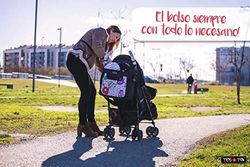 Tris & Ton - Tris & Ton Bolso City para Carro de Bebé o de Hombro para Mamá o Papá con 12 Bolsillos 6 Interiores de Gran Capacidad Fácil Sujeción al Cochecito y Cierre con Cremallera