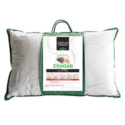 Clinilab CLA050 Oreiller Rectangulaire Microfibre Confort Souple, Blanc, 50 x 70 cm