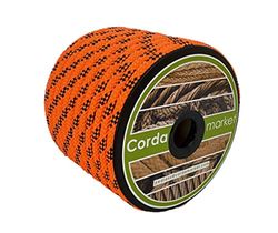 CORDAMARKET 10 mm touw, volwassenen, uniseks, neon oranje, 25 m