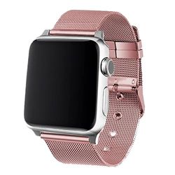Correa COOL para Apple Watch Series 1/2 / 3/4 / 5/6 / 7 / SE (42/44 / 45 mm) Metal Rosa