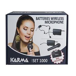 Karma Set 1000HD draadloze microfoon hoofdband zwart