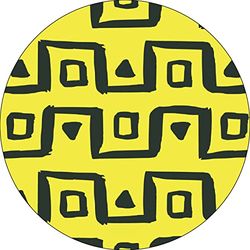 Bonateks, Ronde digitaal bedrukte muismat, antislip onderkant, voor kantoor en thuis, diameter: 22 cm