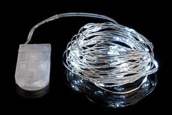Nataluna Blanco 10 microLED a Bate. 1 m para Interior, como se Muestra en la Imagen, Unica