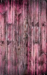 Klicka rekvisita 5 x 20 fot trä vertikal rosa fotografisk vinylbakgrund